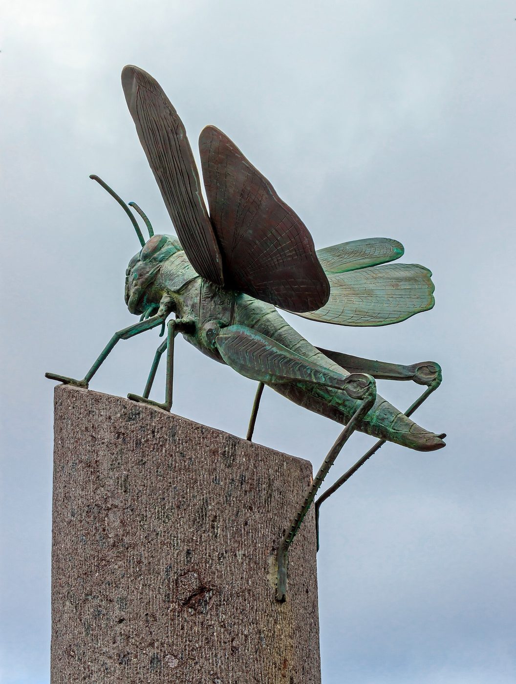 The locust monument in Buenavista del Norte