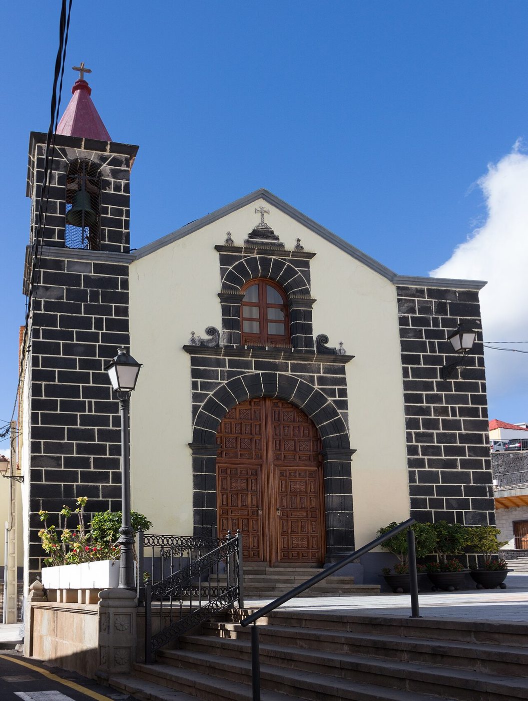 The parish church of Santa Ana, rebuilt and enlarged in 1769