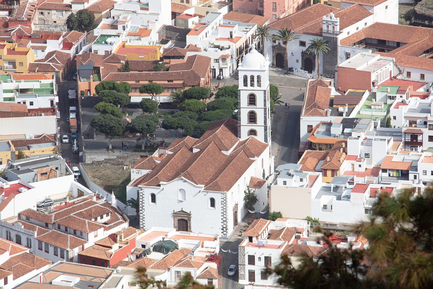 The parish church of Santa Ana, rebuilt after the eruption