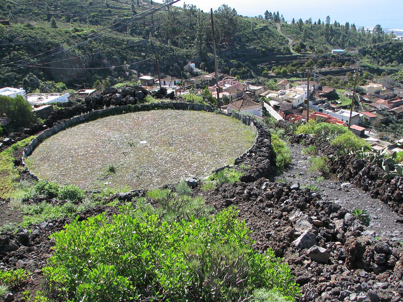 A threshing floor on the old path at Chirche